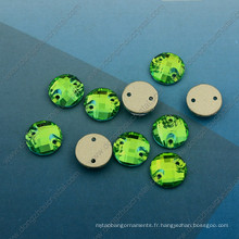 Accessoires de vêtement Peridot Round Stones (DZ-3043)